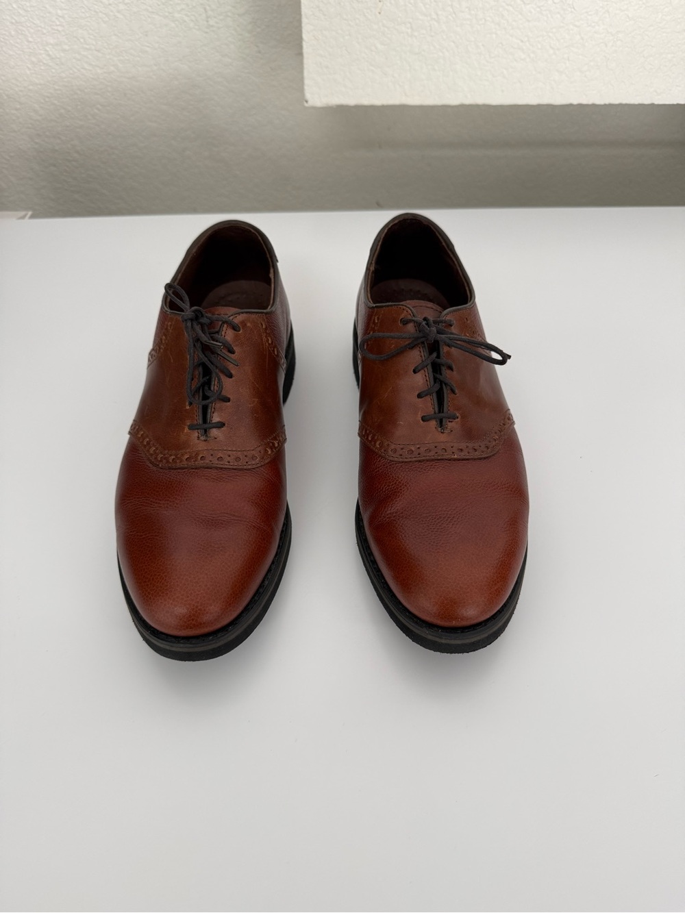 Dexter Men's Chestnut Brown Leather Lace-Up Oxfords